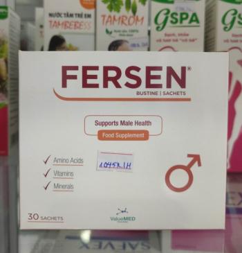 Bổ tinh trùng fersen - Liệu pháp chống oxy hóa cho nam giới hiếm muộn