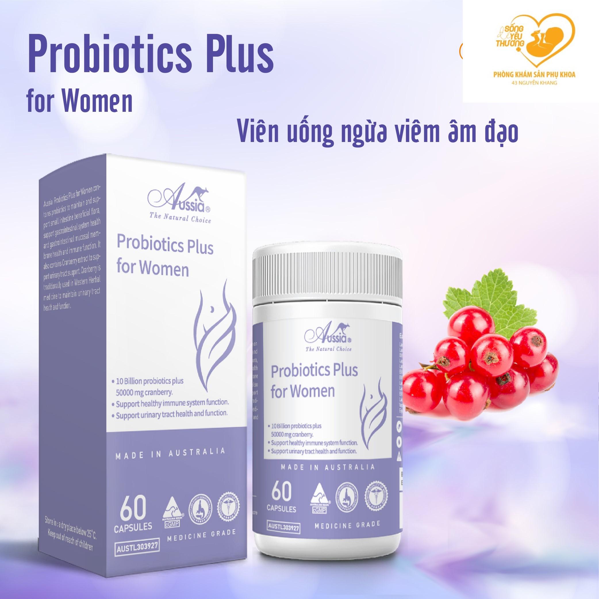 Viên uống lợi khuẩn Probiotic Plus for women phòng ngừa viêm phụ khoa
