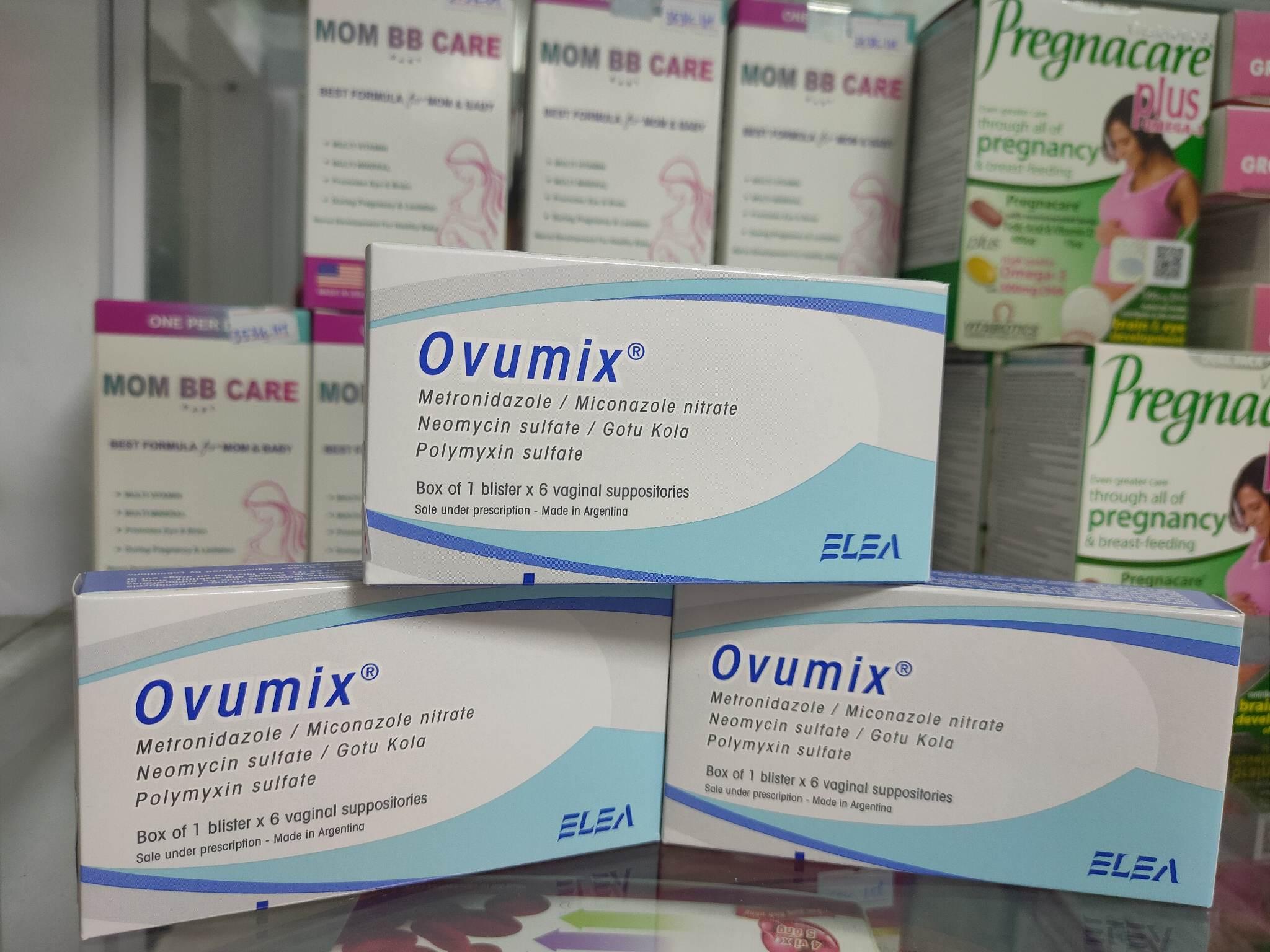 Viên đặt ovumix điều trị viêm cổ tử cung, viêm âm đạo