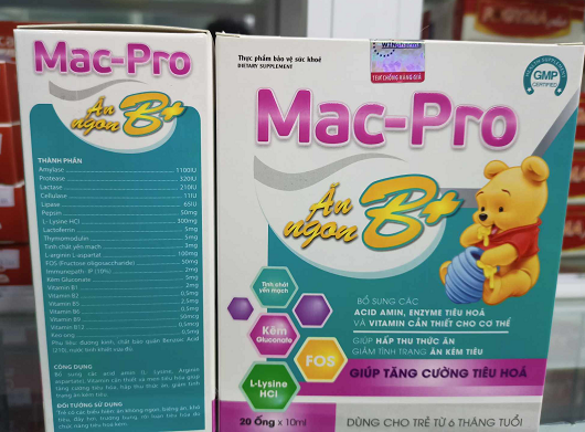 Mac-Pro Ăn ngon B+ giúp tăng cường tiêu hoá