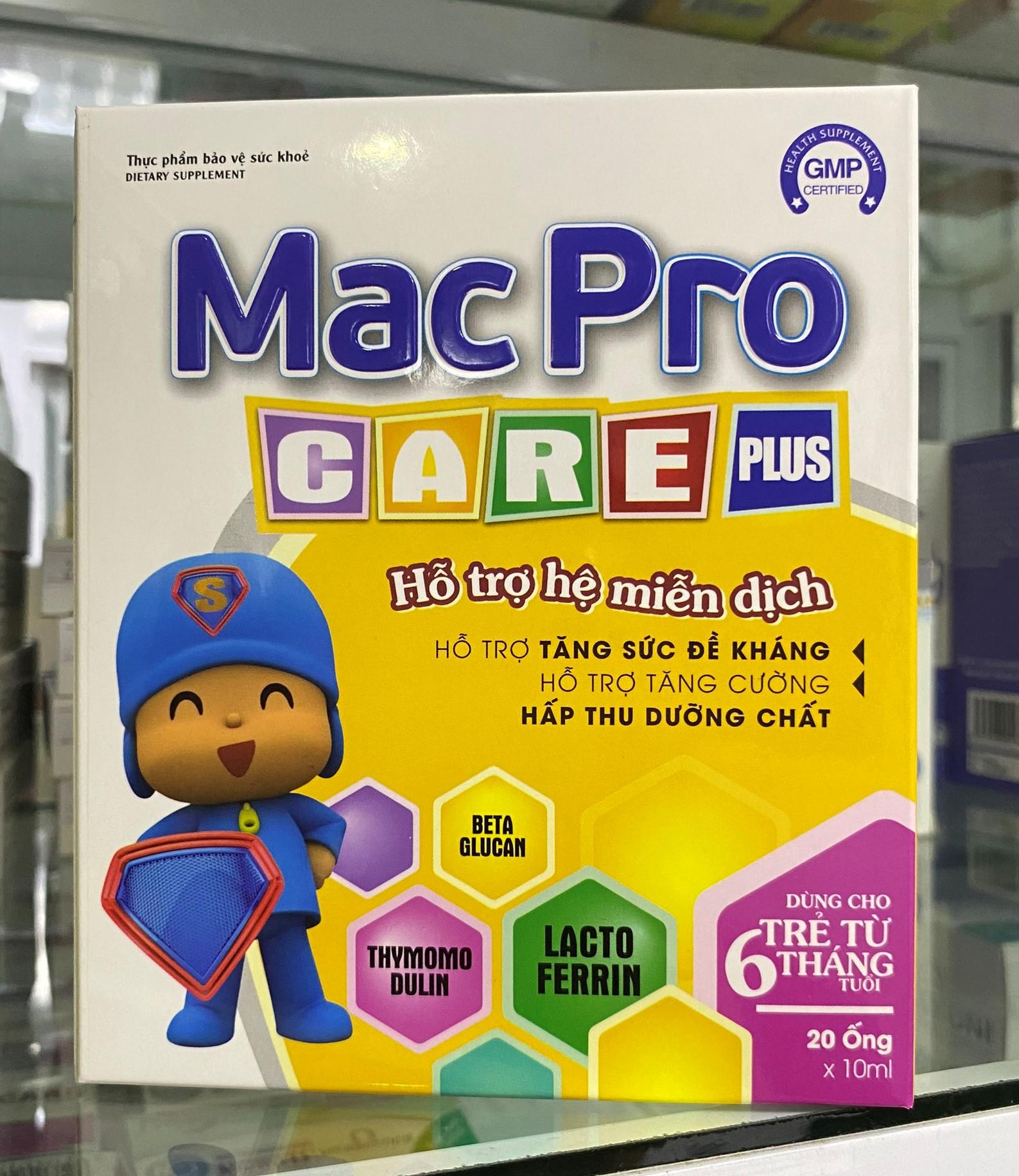 Mac-Pro care plus – Hỗ trợ tăng cường hệ miễn dịch
