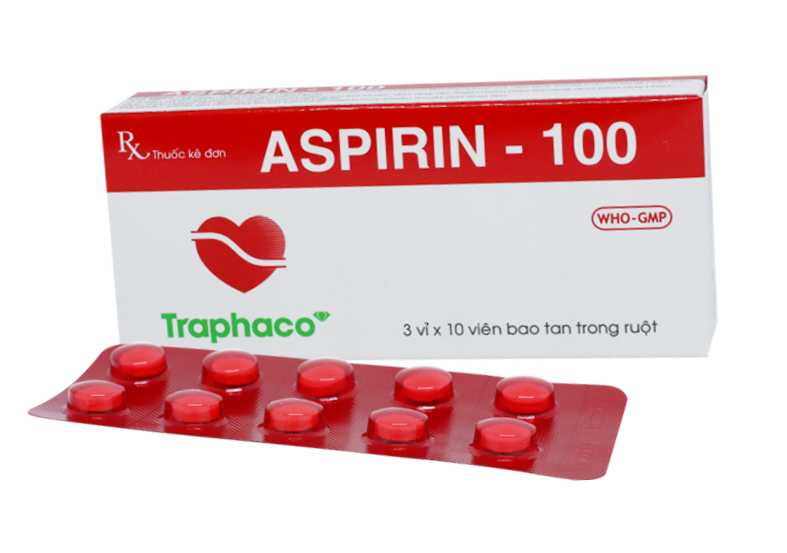 Hướng dẫn sử dụng viên bao tan trong ruột Aspirin 100mg