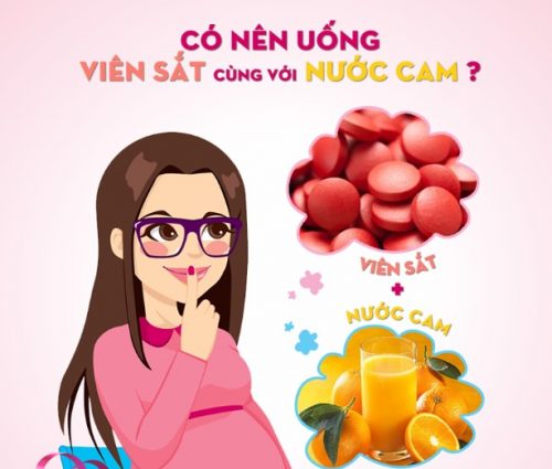 Vì sao nên uống sắt với nước cam?